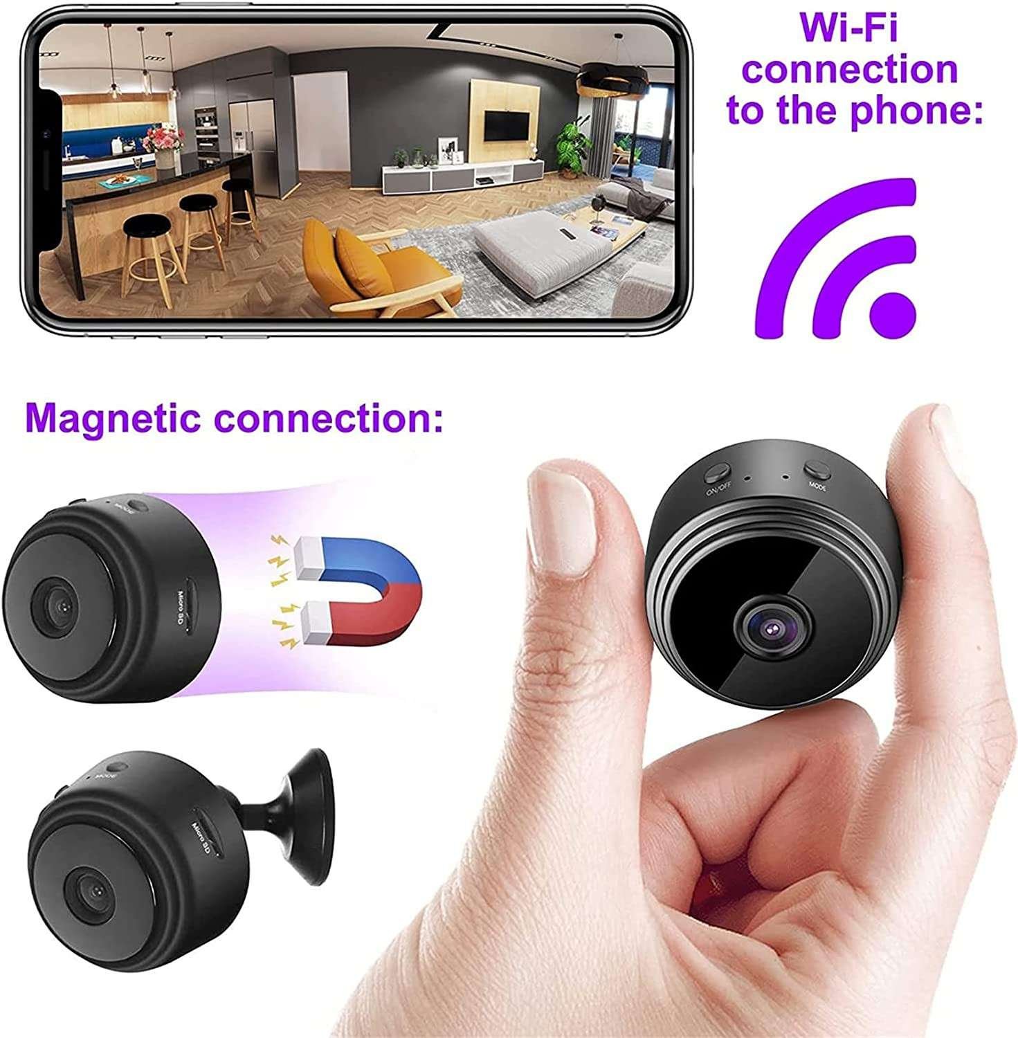 CAMARA SEGURIDAD - WIFI CAMERA HD VIDEO